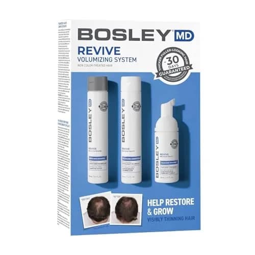 BosleyMD BOSRevive Volumizing Hair System for Non Color-Treated Hair – DHT-Blocking Shampoo, Conditioner & Thickening Treatment (30 Days) thumbnail 1