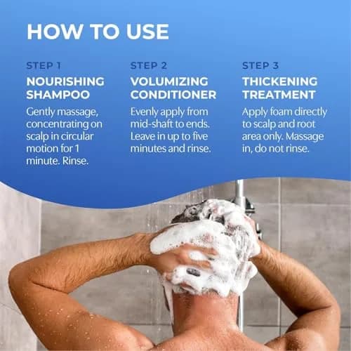 BosleyMD BOSRevive Volumizing Hair System for Non Color-Treated Hair – DHT-Blocking Shampoo, Conditioner & Thickening Treatment (30 Days) thumbnail 4