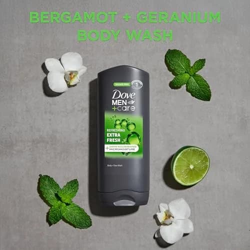 Dove Men+Care Extra Fresh Body and Face Wash 400ml (13.5 Fl Oz) | Hydrates Skin All Day thumbnail 3