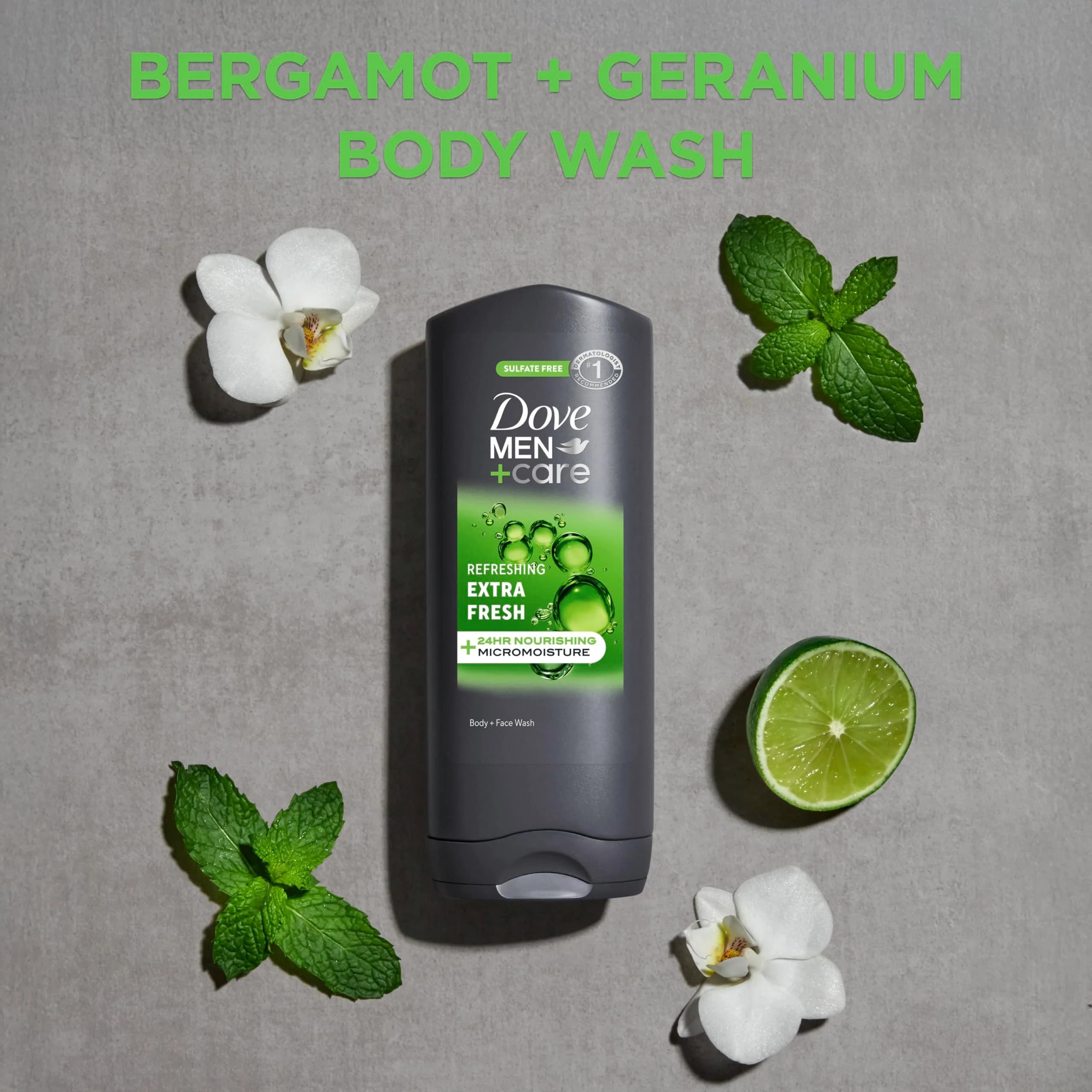 Dove Men+Care Extra Fresh Body and Face Wash 400ml (13.5 Fl Oz) | Hydrates Skin All Day - view 3