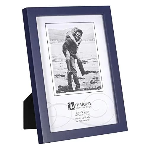 Malden Navy Blue Concept Wood Picture Frame 5x7 | Minimalist MDF Design for Photos & Art thumbnail 2