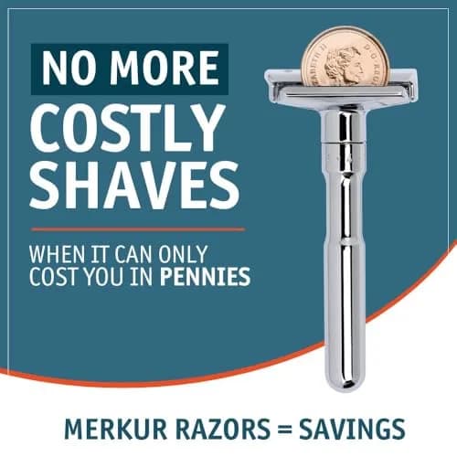 MERKUR FUTUR 701 Adjustable Double Edge Safety Razor - Bright Chrome | 122g (4.3 oz) | Precision German Engineering thumbnail 8