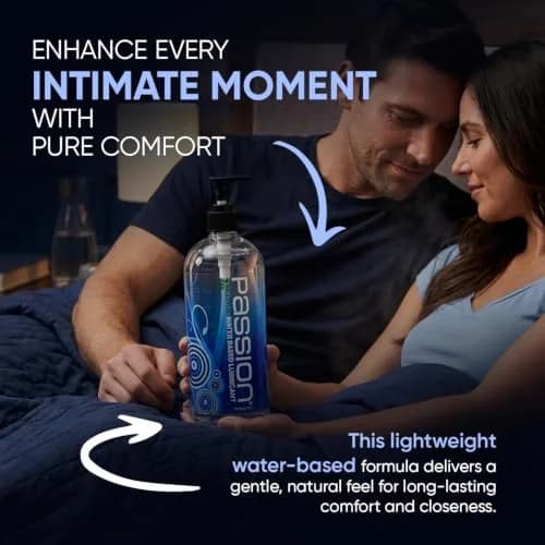 Passion Natural Water-Based Personal Lubricant 4 Fl Oz | Premium, Non-Sticky, Easy-to-Clean Formula for Smooth, Comfortable Use thumbnail 3