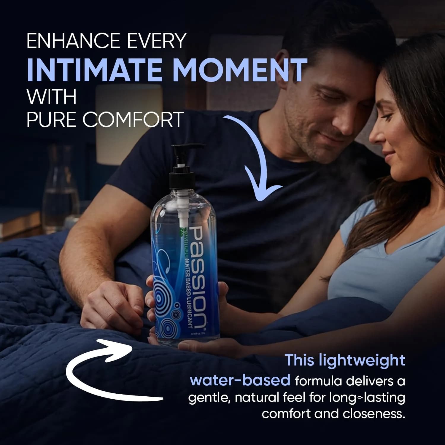 Passion Natural Water-Based Personal Lubricant 16 Fl Oz | Smooth, Non-Sticky, Easy-to-Clean Formula for Comfortable Use — Water-Based / 2 Fl Oz thumbnail 3