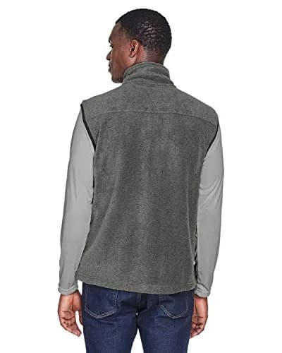 Harriton Adult 8 oz. Fleece Vest XL CHARCOAL | Breathable, Midweight Polyester for Active Women thumbnail 2