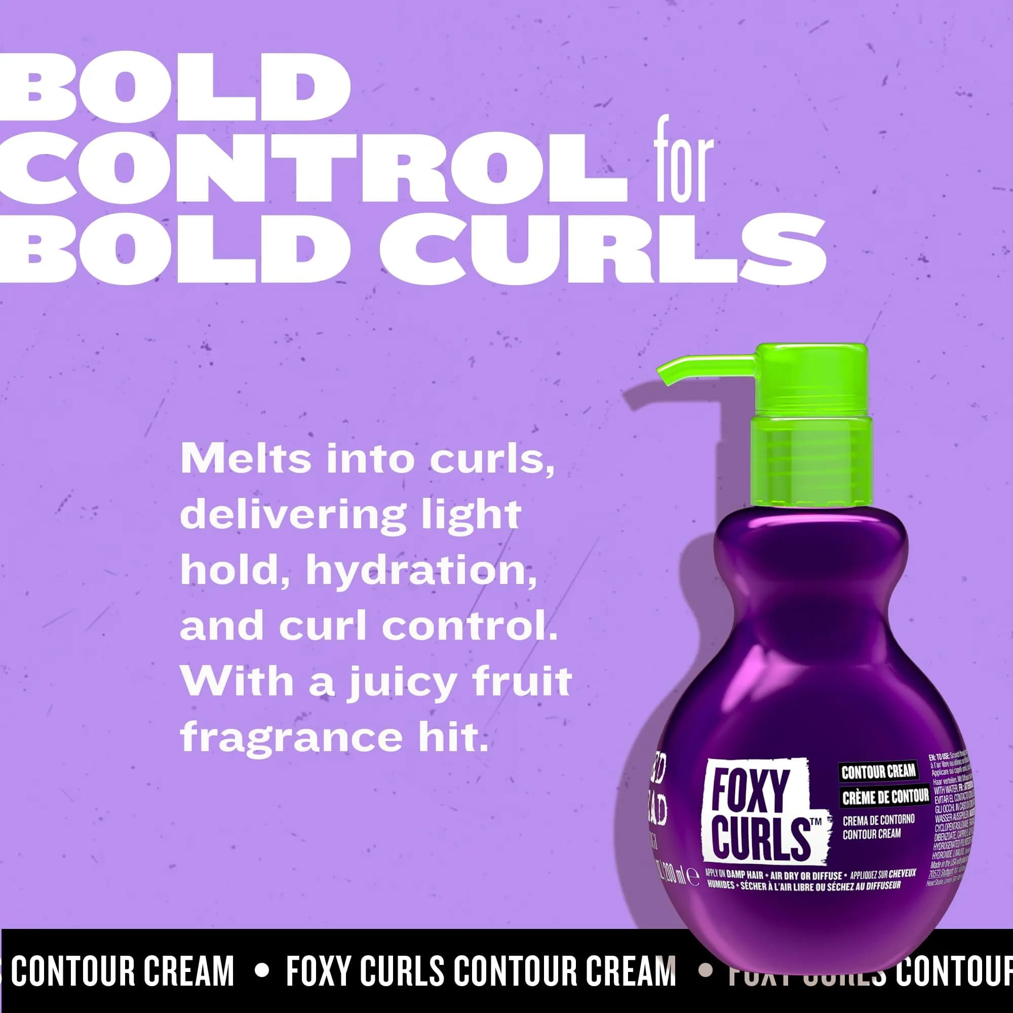 TIGI Bed Head Foxy Curls Contour Cream 200ml (6.76 Fl Oz) | Lightweight Definition & Frizz Control - view 7