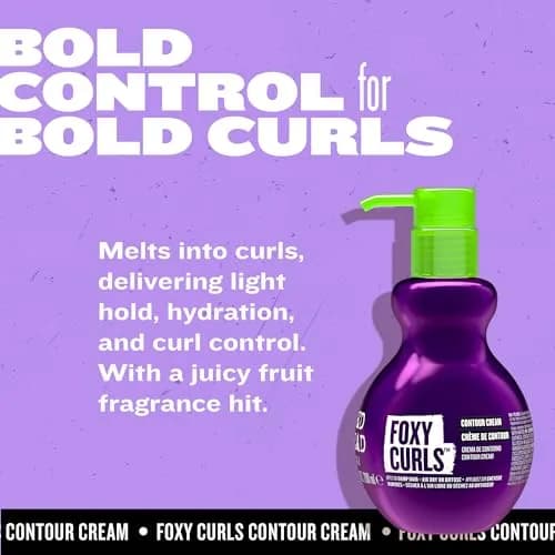 TIGI Bed Head Foxy Curls Contour Cream 200ml (6.76 Fl Oz) | Lightweight Definition & Frizz Control thumbnail 7