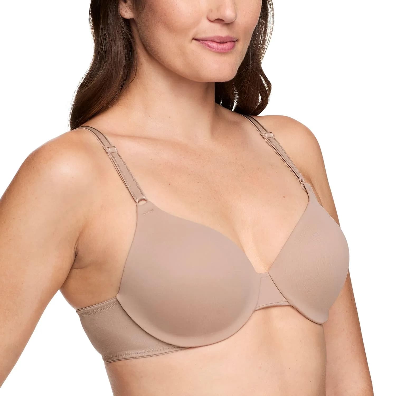 Warner's This is Not a Bra Full Coverage Underwire Bra 38C | Cushioned Comfort & Full Coverage — Toasted Almond / 34B
