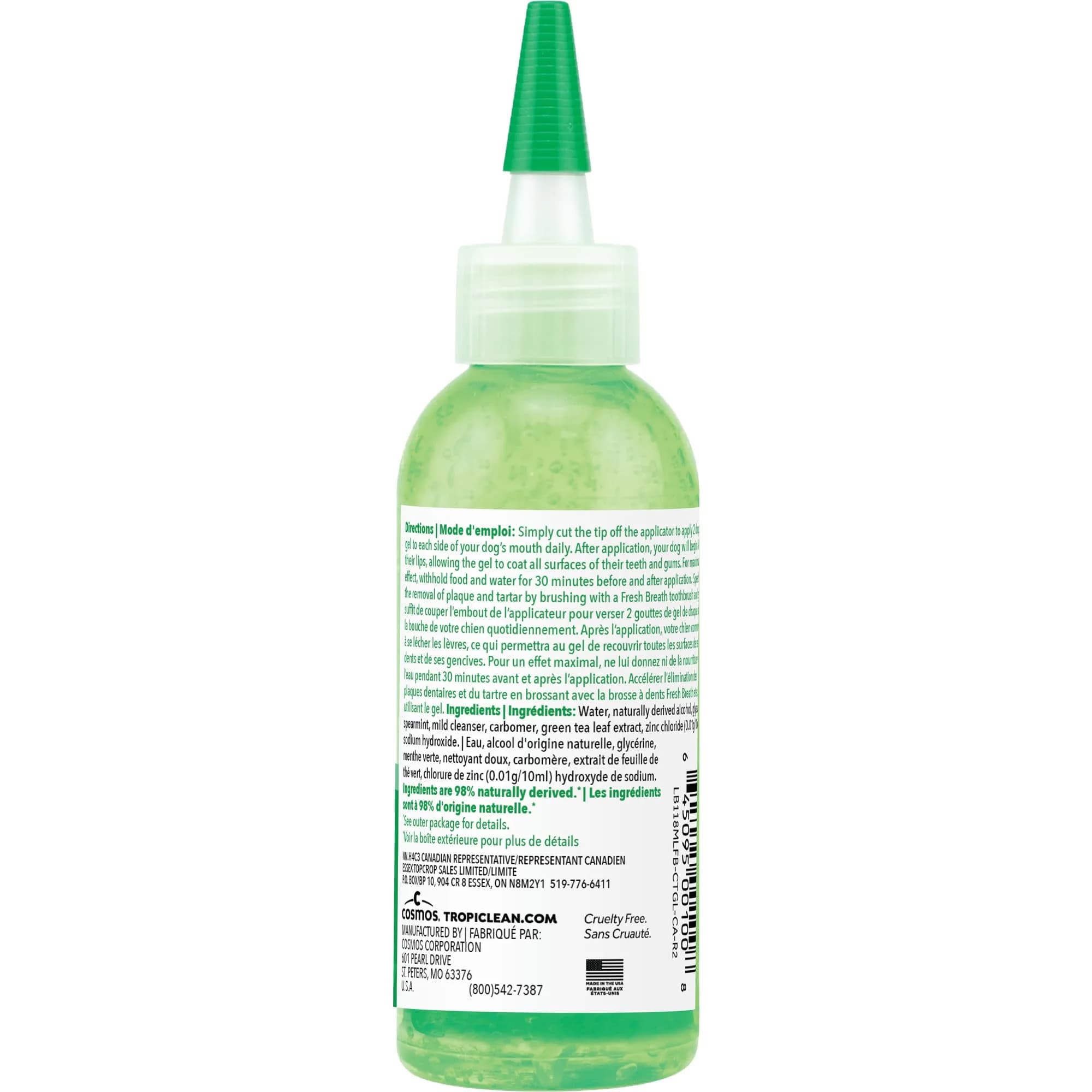 TropiClean Fresh Breath No Brushing Dog Toothpaste Gel 4oz (118ml) | Fights Bad Breath & Plaque thumbnail 8