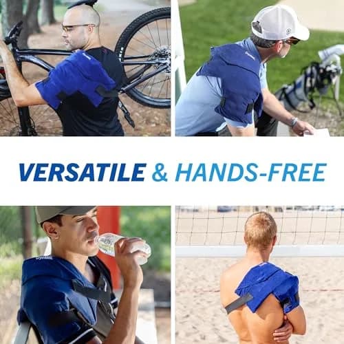 CryoMAX Reusable Cold Pack T-Shape 1200g (42.3 oz) | 8-Hour Cold Therapy with Adjustable Straps thumbnail 6
