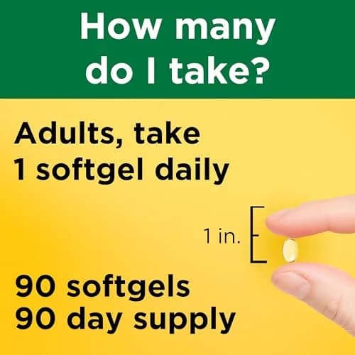 Nature Made Vitamin D3 5000 IU (125 mcg), 90 Vitamin D Softgels | Extra Strength for Bone & Immune Support thumbnail 5