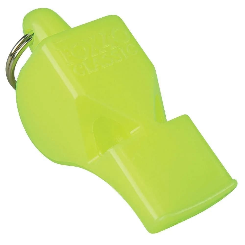 Fox 40 Classic Safety Whistle, Neon Yellow | 115 dB Loud High-Pitched Sound - main product image