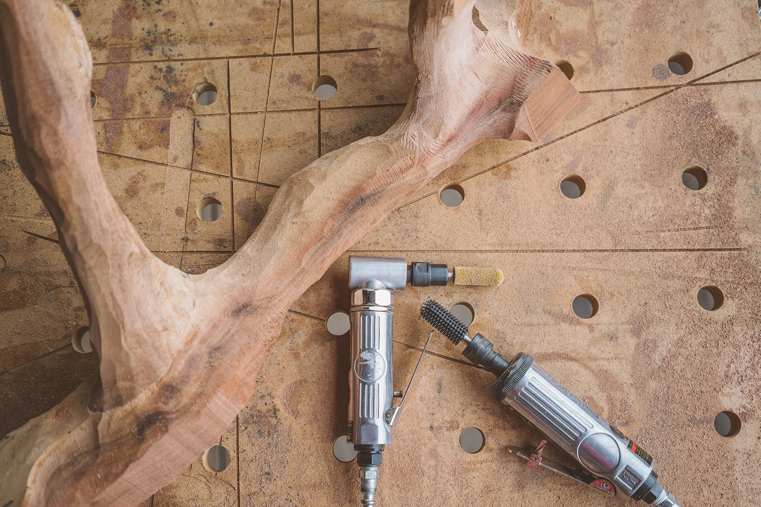 Kutzall Original Ball Nose Rotary Burr 6.3mm (1/4") Shank, 34.9mm (1-3/8") Length | Fine Tungsten Carbide Wood Carving Bit for Die Grinders - view 5