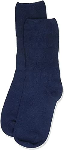 Jefferies Socks Little Girls' Seamless Turn Cuff 6 Pair Pack Socks, Navy, Large | Comfortable, Durable & Seamless Fit thumbnail 4