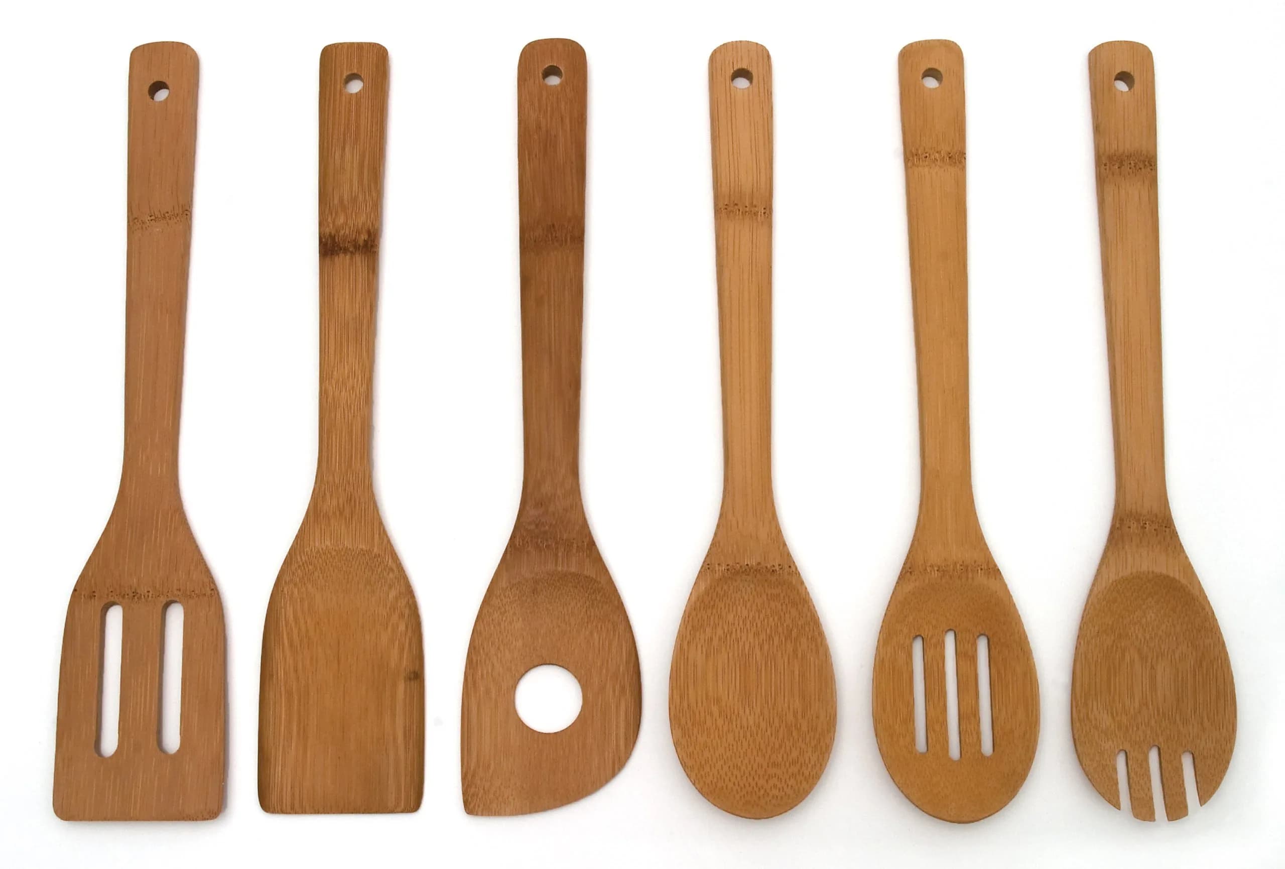 Lipper International Bamboo Wood Kitchen Tools Set (6-Piece) | Natural Renewable Resource - main product image