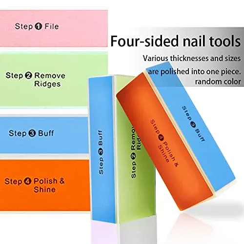 Soft 'N Style 4 Way Shiny Block Nail Buffer 3.5" x 1.4" | 4-Step High Gloss Shine thumbnail 4
