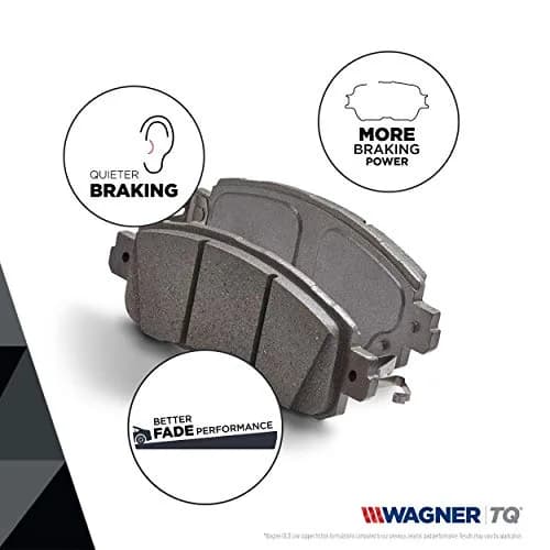 Wagner ThermoQuiet QC1282 Ceramic Disc Brake Pad Set Front 2.27 kg (5 lb) | Quiet Operation & Long Life thumbnail 7