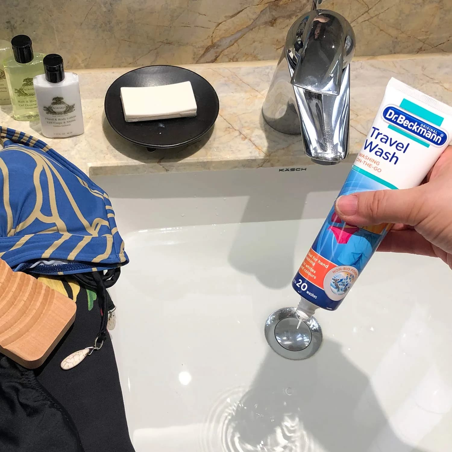 Dr. Beckmann Travel Wash Gel 100 ml (3.38 Fl Oz) | Concentrated Formula for On-the-Go Laundry - view 2