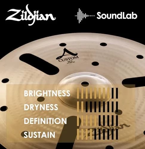 Zildjian 14" A Custom EFX Crash Cymbal | Laser Cutouts for Quick, Dry Sound thumbnail 5