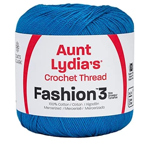 Red Heart Aunt Lydia's Fashion Crochet Cotton Size 3 | Soft Merc Cotton for Fashion & Accessories thumbnail 1