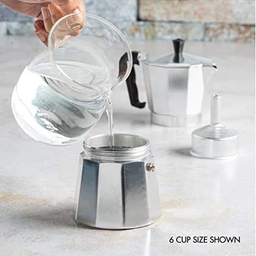 Primula Classic Stovetop Espresso Coffee Maker 12 Cups | Compact, Durable Aluminum, Easy to Use & Clean thumbnail 5