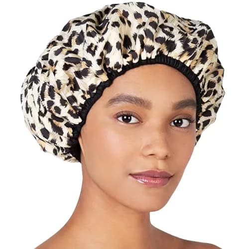 Betty Dain Socialite Reusable Shower Cap, Safari Spots, Terry Lined, 1 Count — Safari Spots