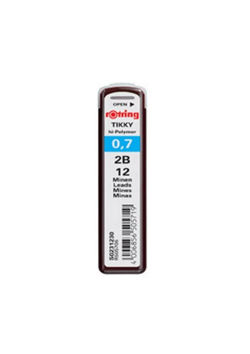 Rotring Tikky Mechanical Pencil Lead 0.7mm 2B | Fine Erasable Lead for Art & Writing — Multicolor