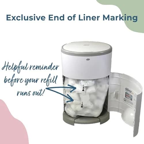 Diaper Dekor Plus Diaper Pail Refills | 2 Count | Most Economical Refill System | Quick & Easy to Replace | No Preset Bag Size Use Only What You Need thumbnail 5