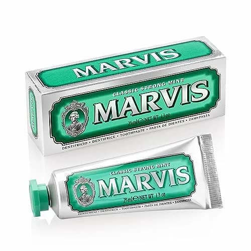 Marvis Classic Strong Mint Toothpaste 37ml (1.3 oz) | Fluoride-Free Oral Care thumbnail 1