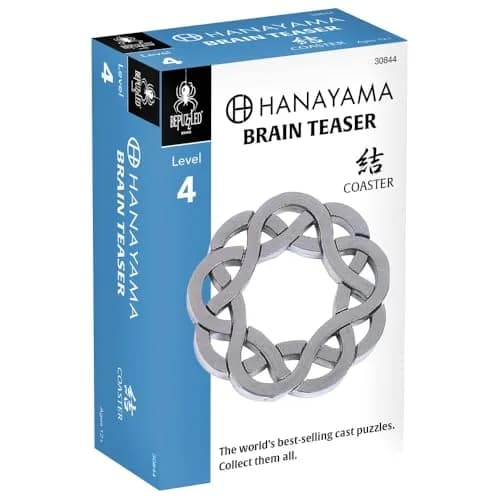 Bepuzzled Coaster Hanayama Metal Brainteaser Puzzle Level 4 | Mensa Rated, Ages 12+ thumbnail 3