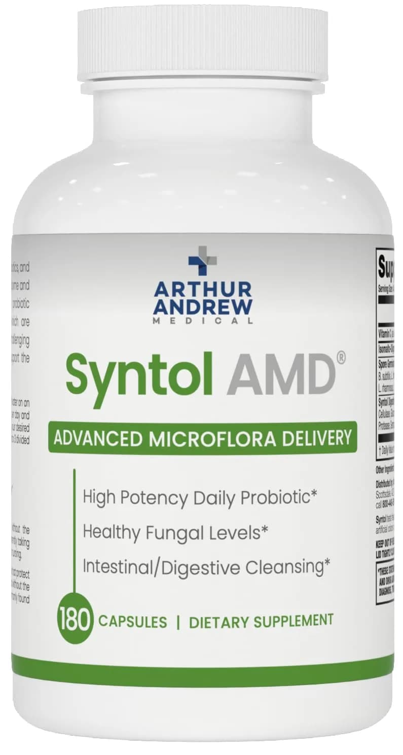 Arthur Andrew Medical Syntol AMD Probiotic Multi-Enzyme 180 Count | Yeast & Fungal Balance Support — No Color