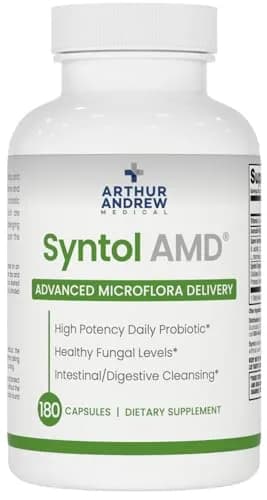 Arthur Andrew Medical Syntol AMD Probiotic Multi-Enzyme 180 Count | Yeast & Fungal Balance Support thumbnail 1