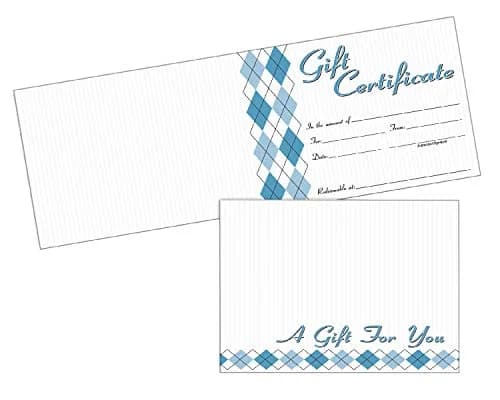 Adams Gift Certificate Cards, 20 Folded Cards & Envelopes, 11.4 x 16.2 cm (4.5 x 6.38 Inches), White | Premium Quality for Business Appreciation thumbnail 1