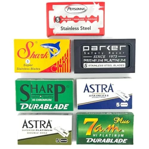 Taconic Shave Double Edge Razor Blade Variety Pack 105 Blades | Compatible with All Standard Double Edge Safety Razors thumbnail 1