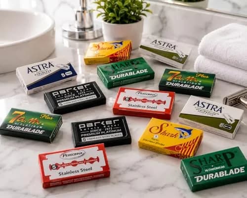 Taconic Shave Double Edge Razor Blade Variety Pack 105 Blades | Compatible with All Standard Double Edge Safety Razors thumbnail 4