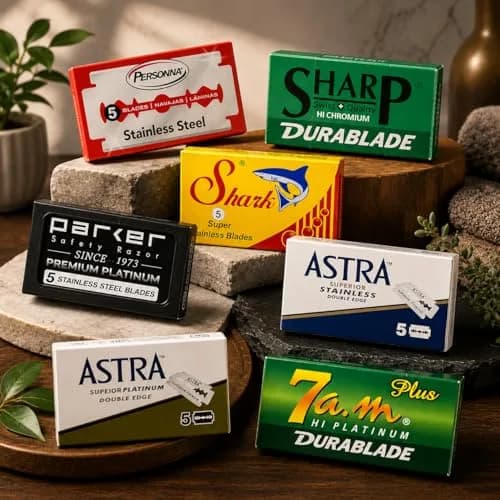 Taconic Shave Double Edge Razor Blade Variety Pack 105 Blades | Compatible with All Standard Double Edge Safety Razors thumbnail 3