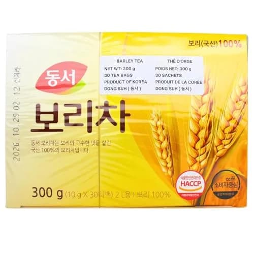 Dongsuh Roasted Barley Tea 30 Bags (10g Each) | Caffeine-Free Korean Tisane for Relaxation thumbnail 1