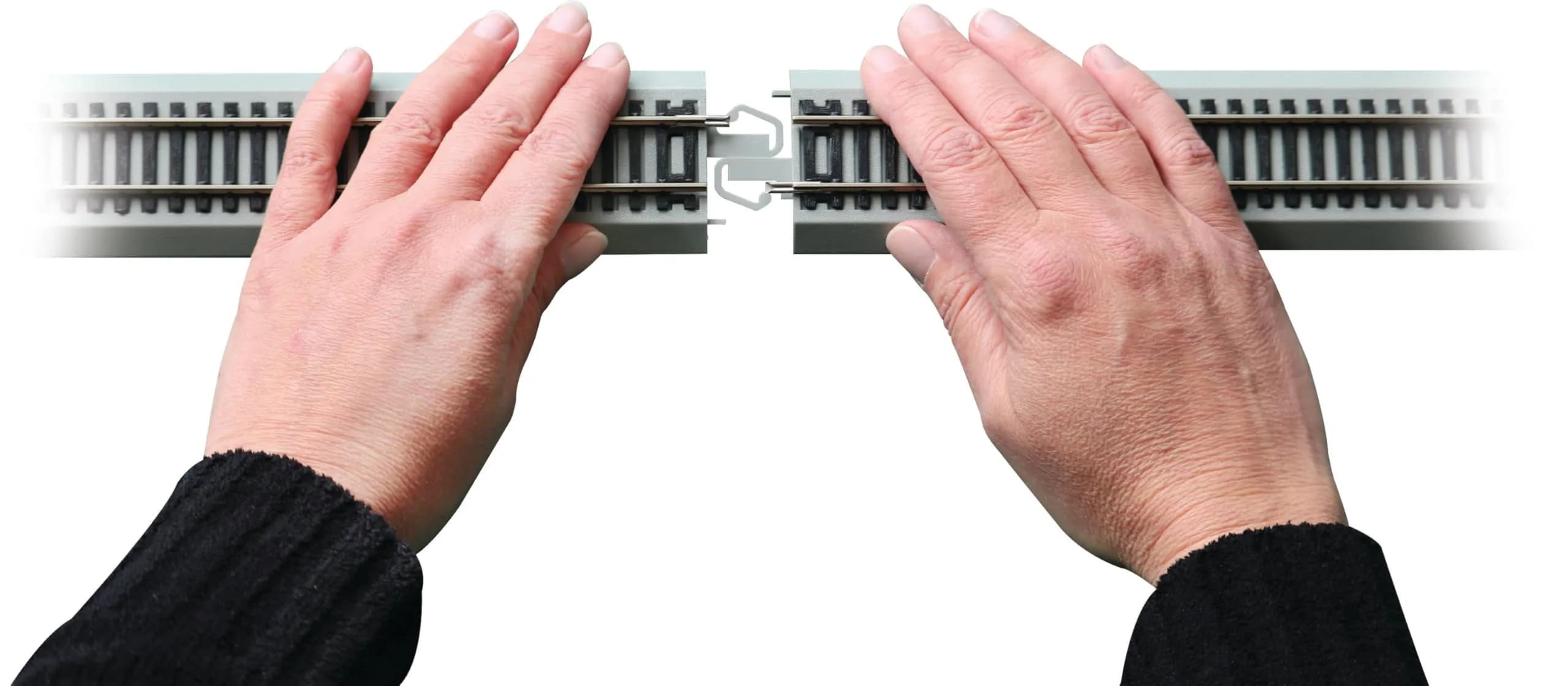 Bachmann Trains Snap-Fit E-Z Track #4 Turnout Right HO Scale | Nickel Silver Rail with Gray Roadbed - view 3