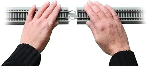 Bachmann Trains Snap-Fit E-Z Track #4 Turnout Right HO Scale | Nickel Silver Rail with Gray Roadbed thumbnail 3