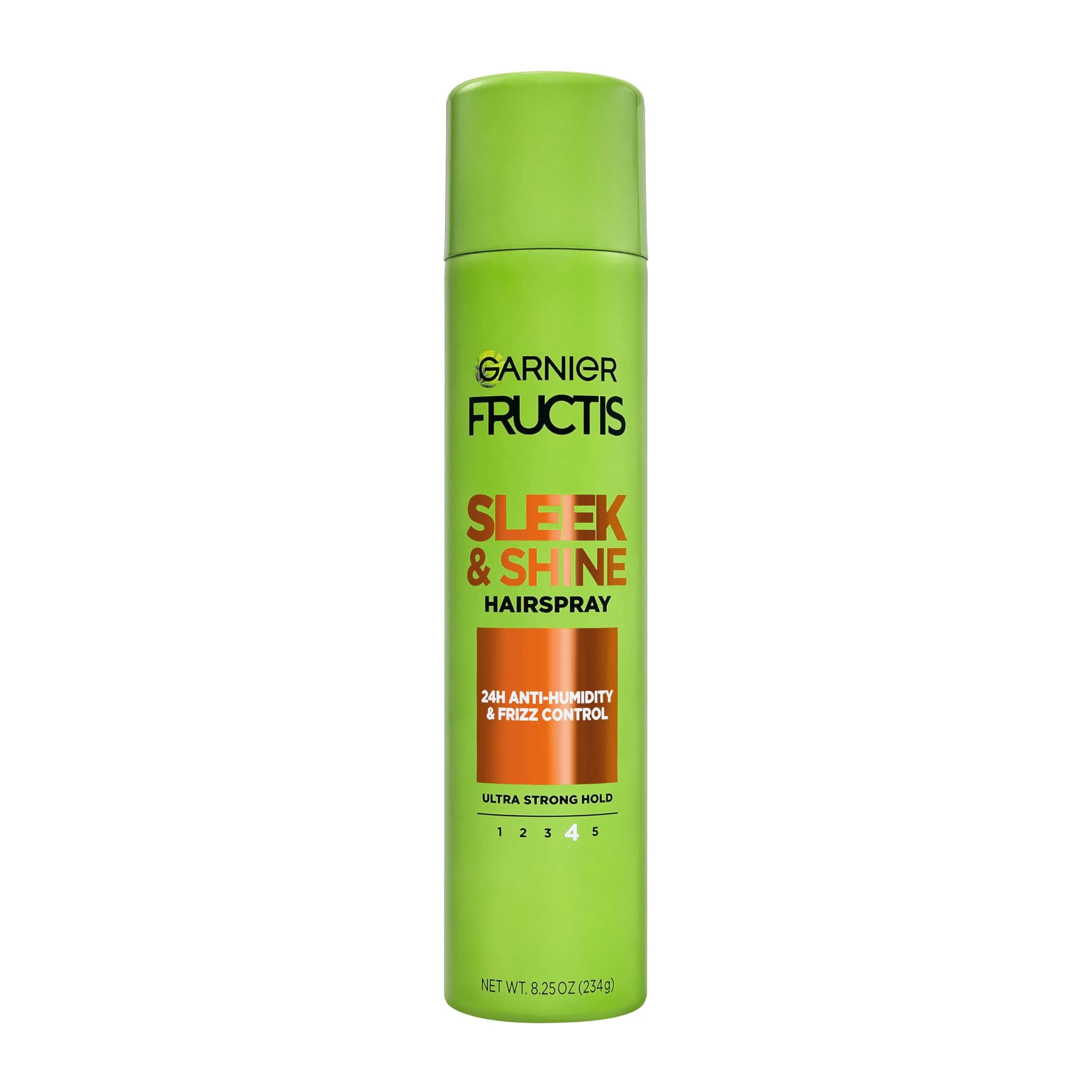 Garnier Fructis Sleek & Shine Hairspray, Extra Strong Hold 236ml (8.25 oz) | 24-Hour Anti-Humidity & Frizz Control - main product image