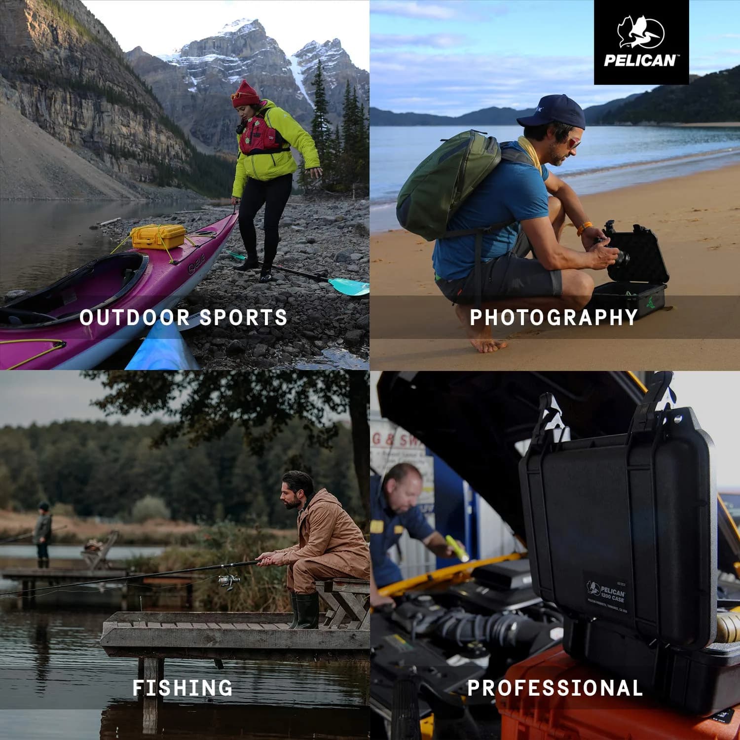 Pelican 1170 Case With Foam (Black) 26.8 cm x 15.3 cm x 8 cm | Watertight & Crushproof Protection - view 4