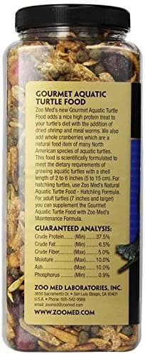Zoo Med Gourmet Aquatic Turtle Food 11 oz (312 g) | High Protein Treat with Shrimp, Mealworms & Cranberries thumbnail 2