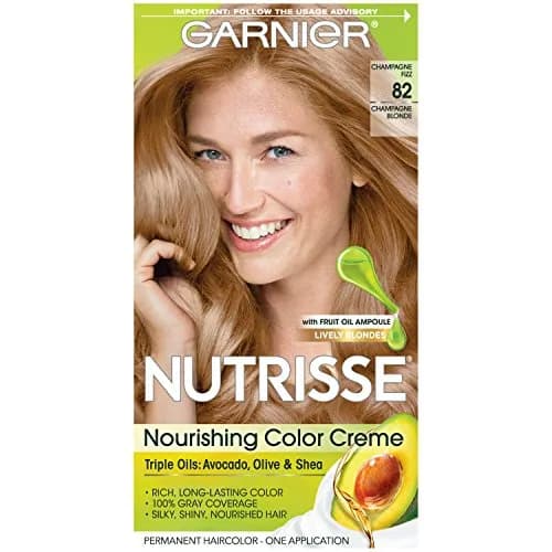 Garnier Nutrisse Nourishing Hair Color Creme 82 Champagne Blonde (156 ml / 5.27 fl oz) | Permanent Grey Coverage thumbnail 1