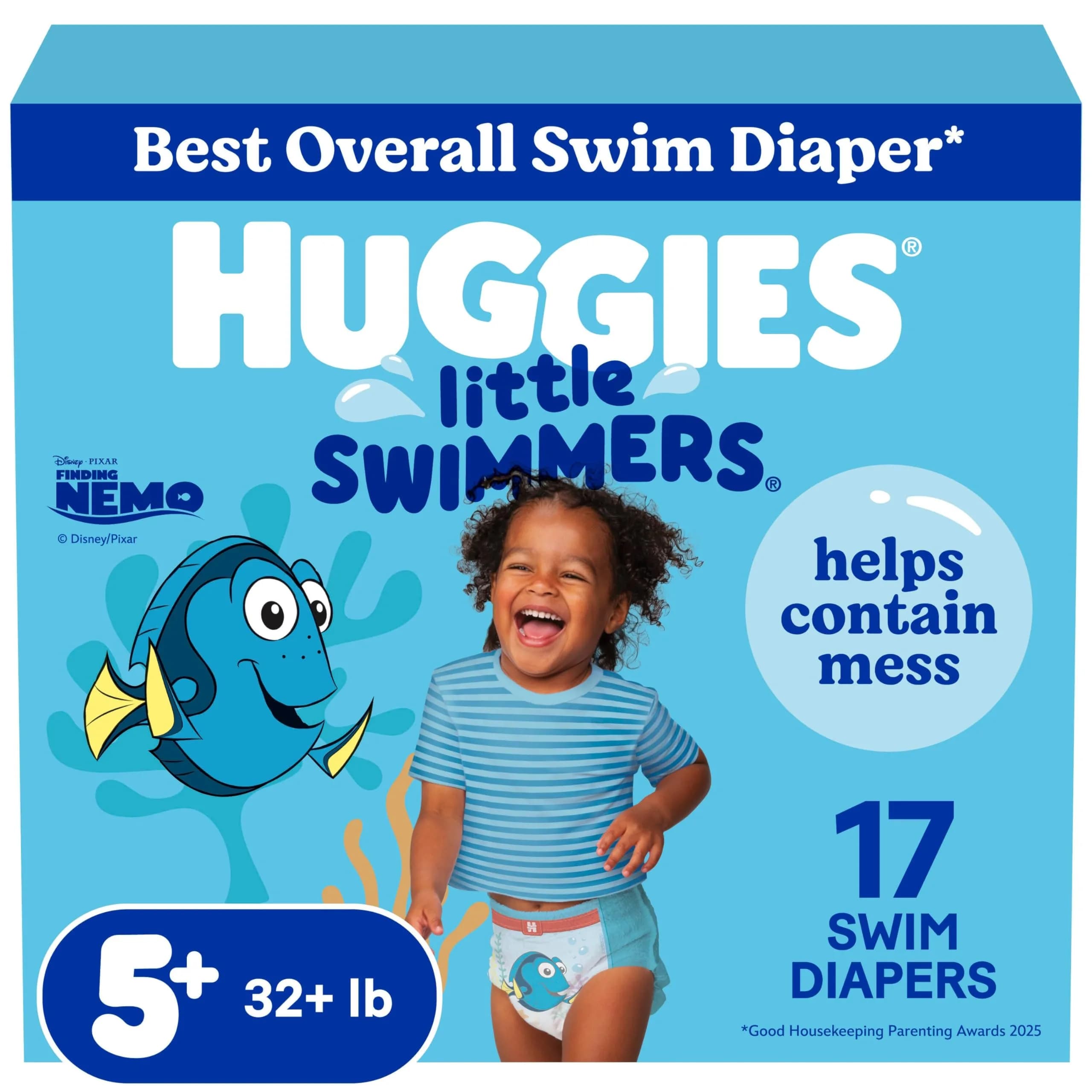 Huggies Little Swimmers Swim Diapers Size 5-6 | Hypoallergenic, No Swell in Water (70-120 chars) — Size 5-6