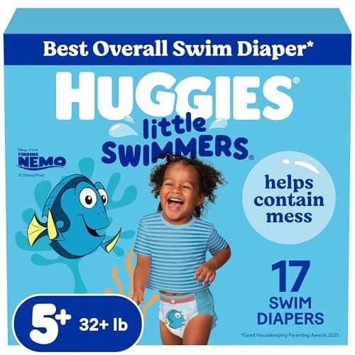 Huggies Little Swimmers Swim Diapers Size 5-6 | Hypoallergenic, No Swell in Water (70-120 chars) thumbnail 1