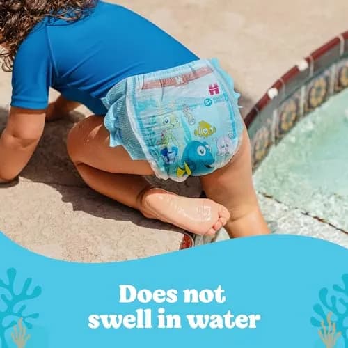 Huggies Little Swimmers Swim Diapers Size 5-6 | Hypoallergenic, No Swell in Water (70-120 chars) thumbnail 8