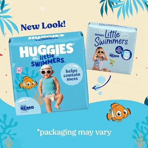Huggies Little Swimmers Swim Diapers Size 5-6 | Hypoallergenic, No Swell in Water (70-120 chars) thumbnail 2