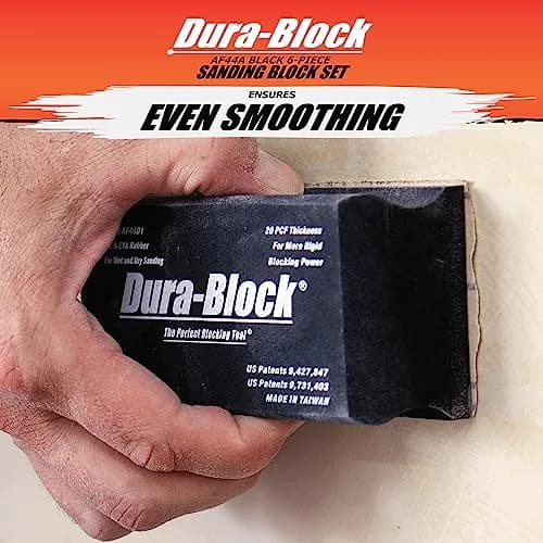 Dura-Block Set 6pc - Flexible EVA Foam Wet or Dry Autobody Sanding Blocks Kit for Automotive Bodywork thumbnail 4