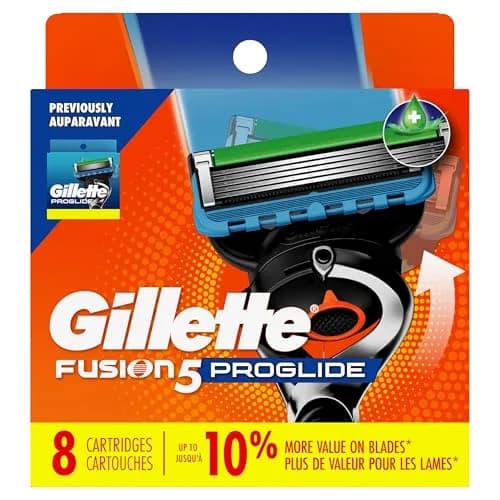 Gillette ProGlide Razor Refills for Men, 8 Razor Blade Refills | Ultra-Sharp Blades with Microfins & Trimmer (70-120 chars) thumbnail 9