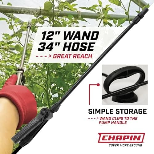 Chapin SureSpray 2-Gallon Pump Sprayer | 7.57 L (2 Gallon) Lawn & Garden Weed Sprayer with 34-inch Hose thumbnail 5
